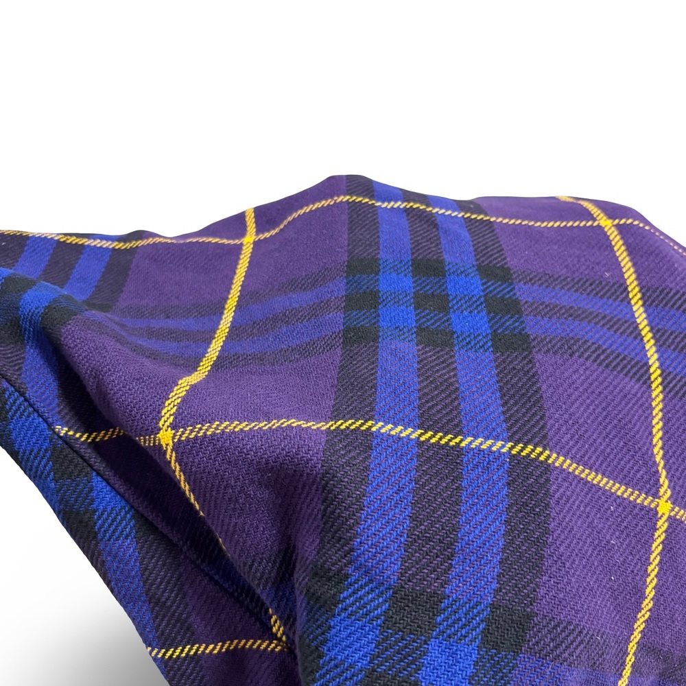 Burberry Blue Purple Tartan Plaid Tote Bag Shopper Shoulder Nova Check Limited - Picture 5 of 6